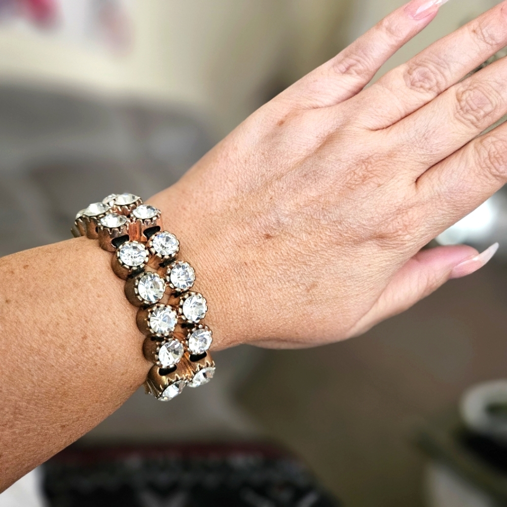 Stunning Chunky Rhinestone Bracelet
